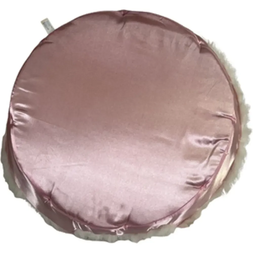 American Girl Doll Pink Satin Faux Fur Pet Bed Plush